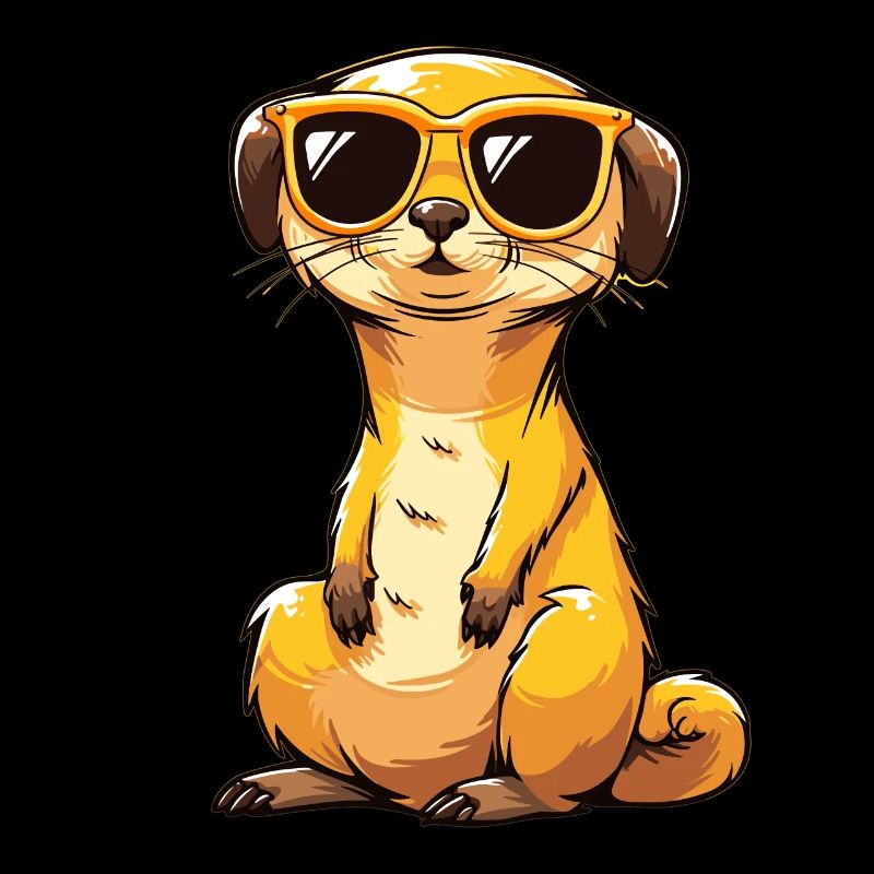 Suricate avec lunettes de soleil Suricate