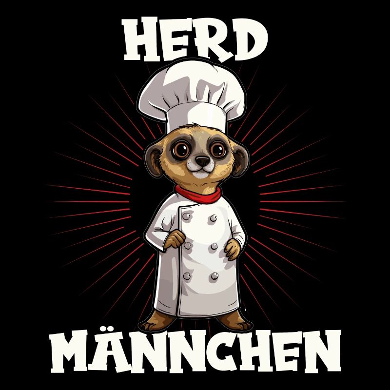 Erdmännchen kochen Koch Kochmütze Herdmännchen