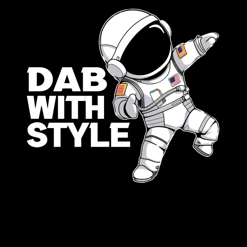 Dab With Style Funny Dabbing Cute Astronaut Outer