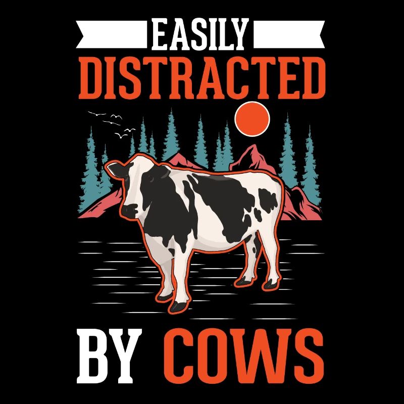 Easily distracted by Cows Cow Cattle Breeder Cow