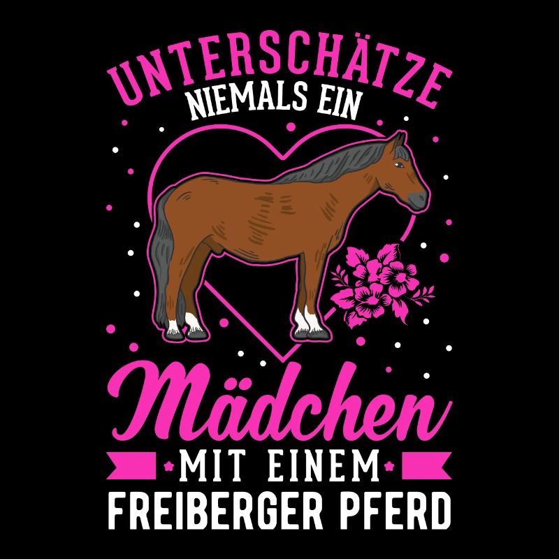 Freiberger Pferd Mädchen