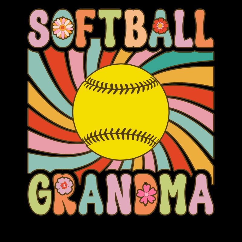 Groovy softball player