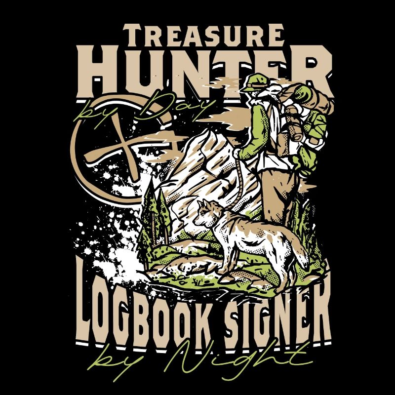 Geocache Treasure Hunter By Day