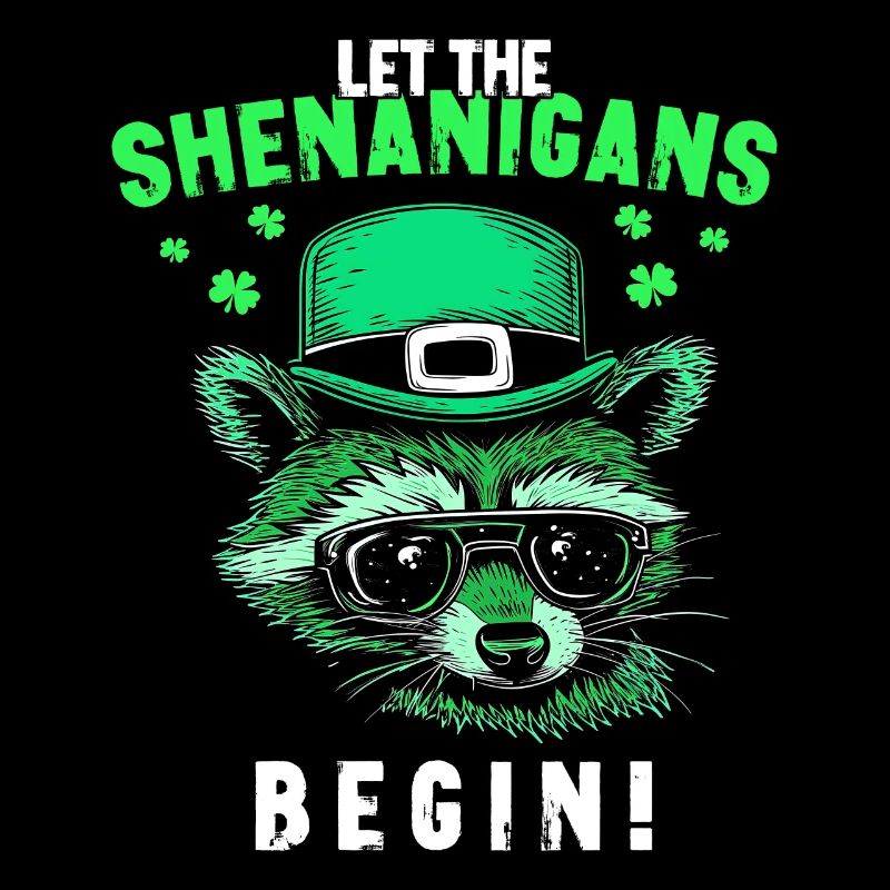 Let The Shenanigans Begin! Irish Raccoon