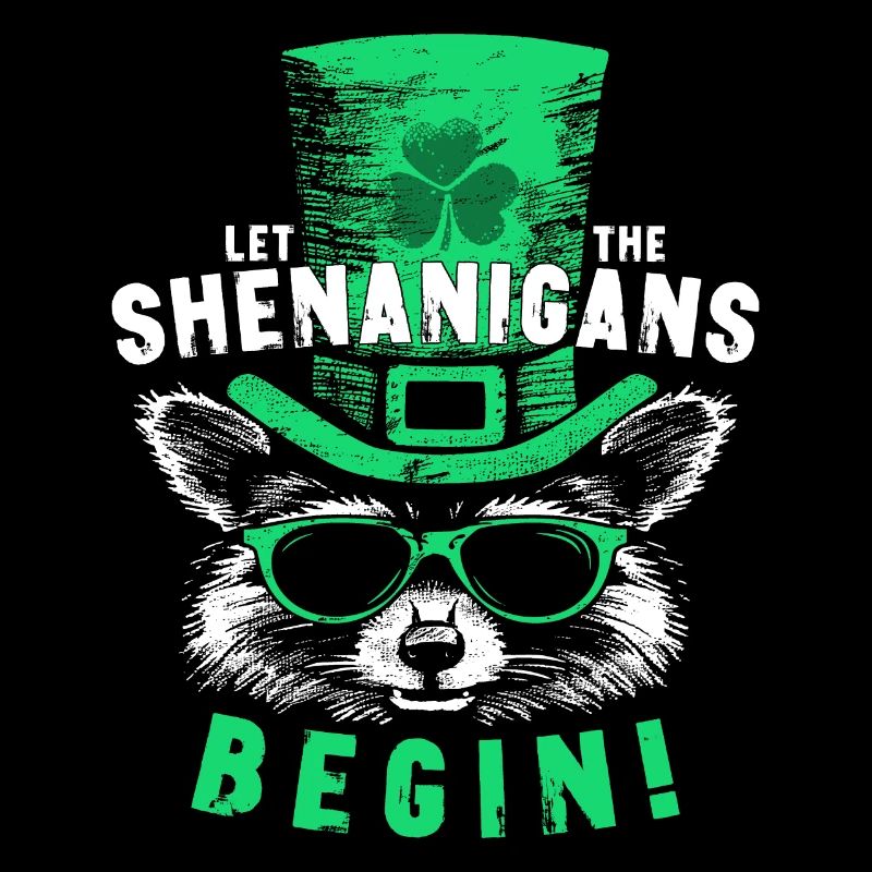 Let The Shenanigans Begin! Saint Patrick Raccoon
