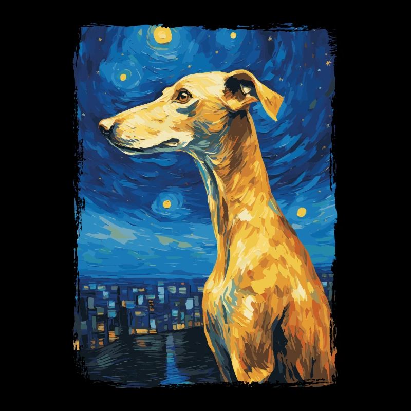 Galgo Español Starry Night