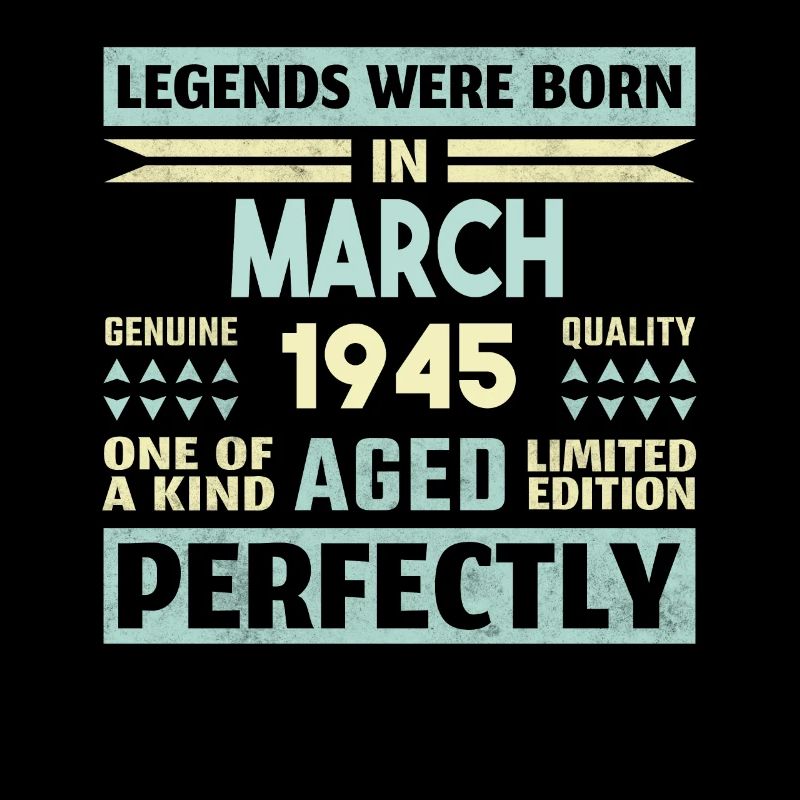 79th Birthday March Vintage 1945 Gift Idea