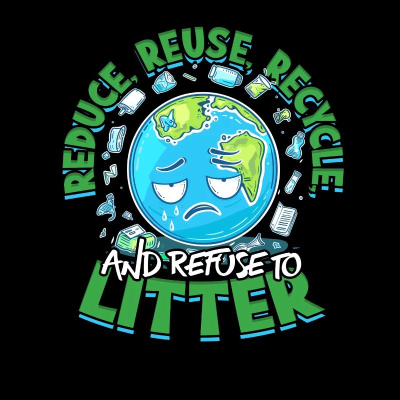 Reduce Reuse Recycle And Refuse To Litter