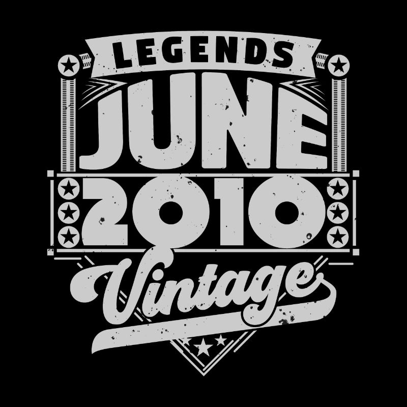 Vintage Geburtstagsgeschenk Juni 2010, Juni 2010.