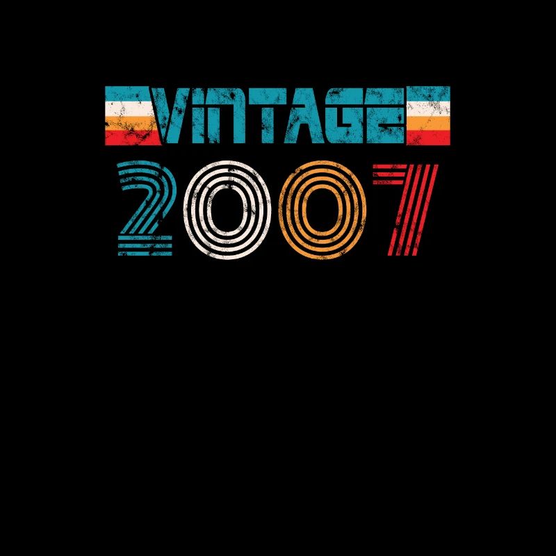 2007 Geburtstag Vintage
