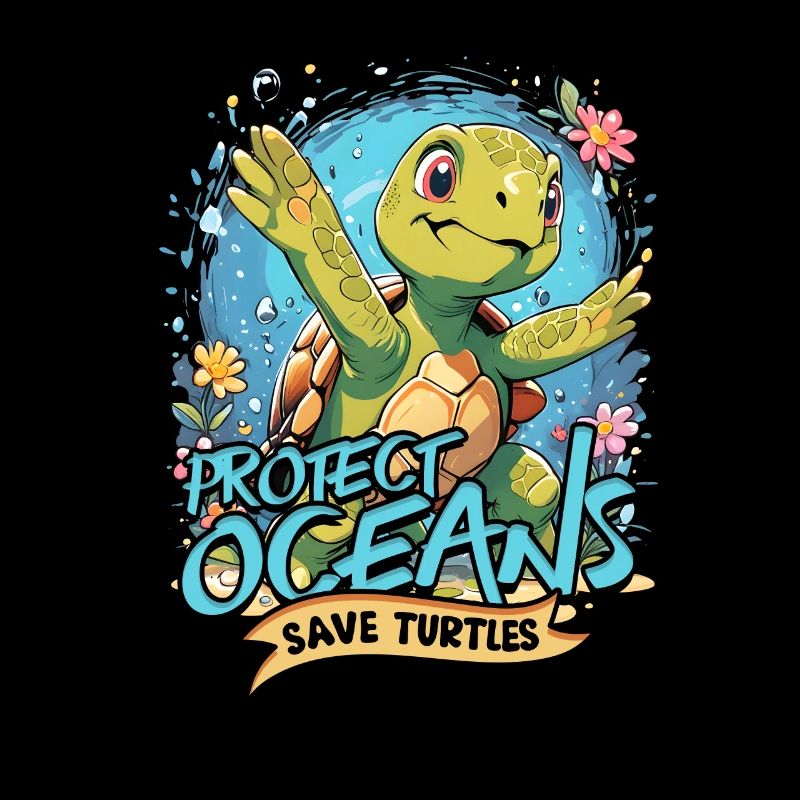 Turtle Protect Oceans Save Turtles