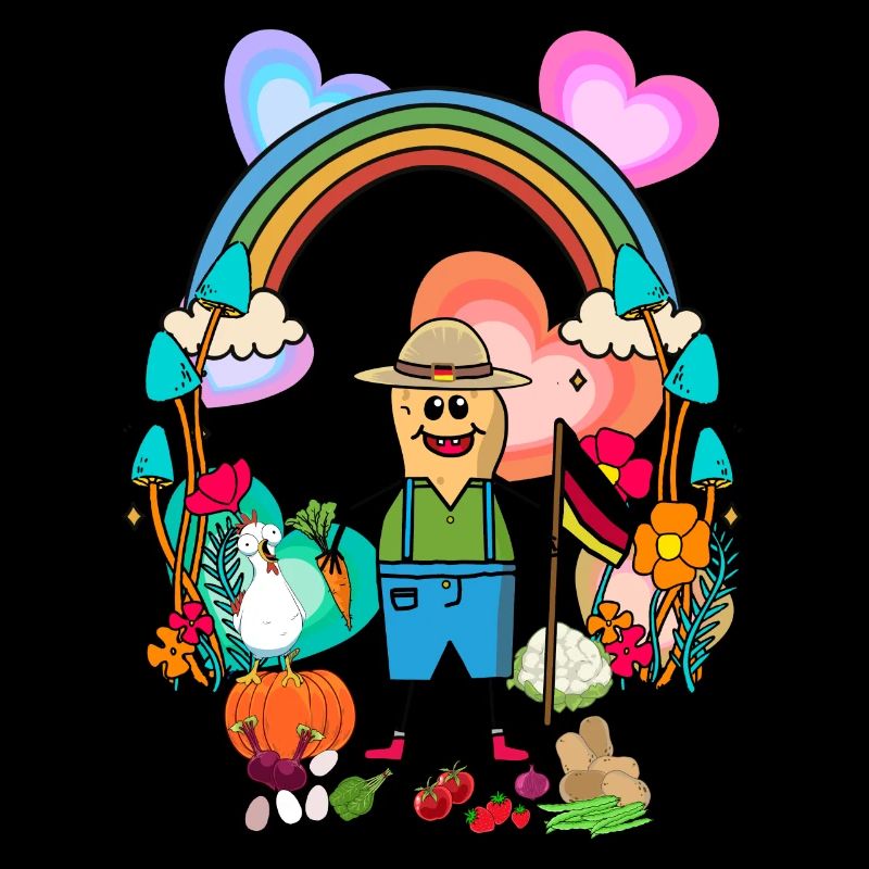 Peanut Farmer Farmers Germany Flags Vegetables