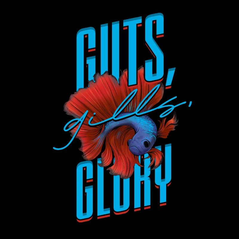 Poisson Betta Betta Guts Gills Glory