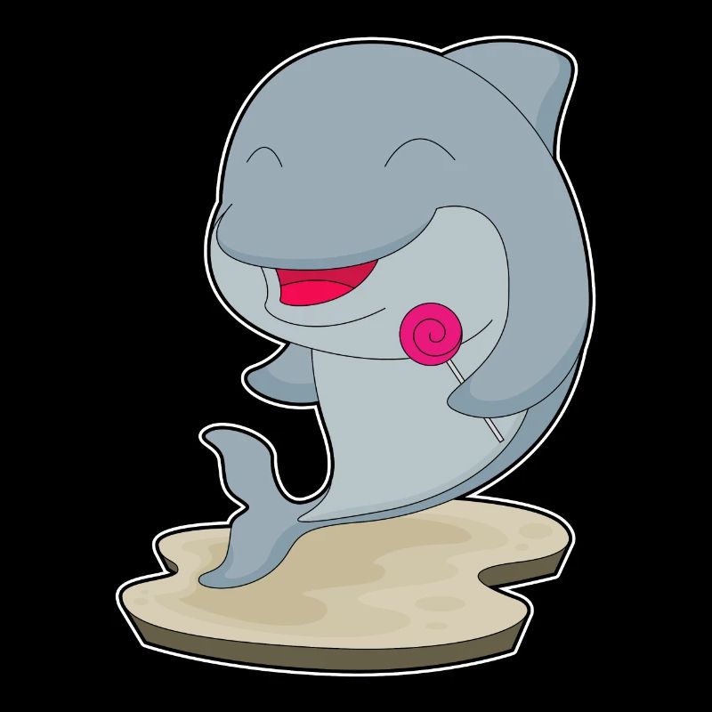 Dolphin lollipop