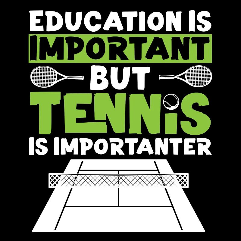 Funny Tennis Player Racket