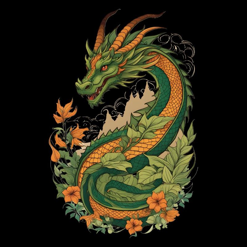 Mystischer Garten der Drachen