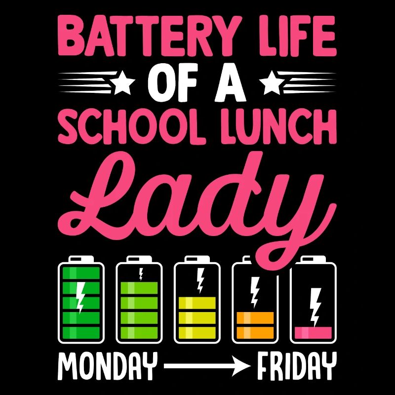 Cafeteria-Arbeiter Batterie Leben einer Schule Mit