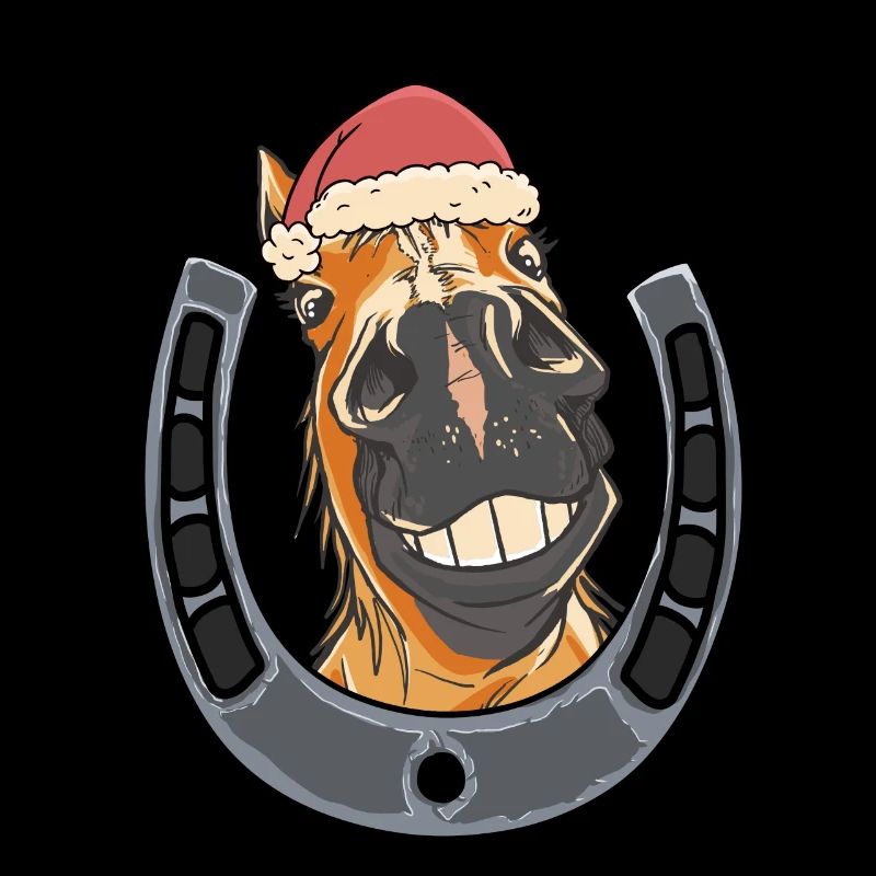 Nikolaus Weihnachtsmann Pferd Pferde Kinder