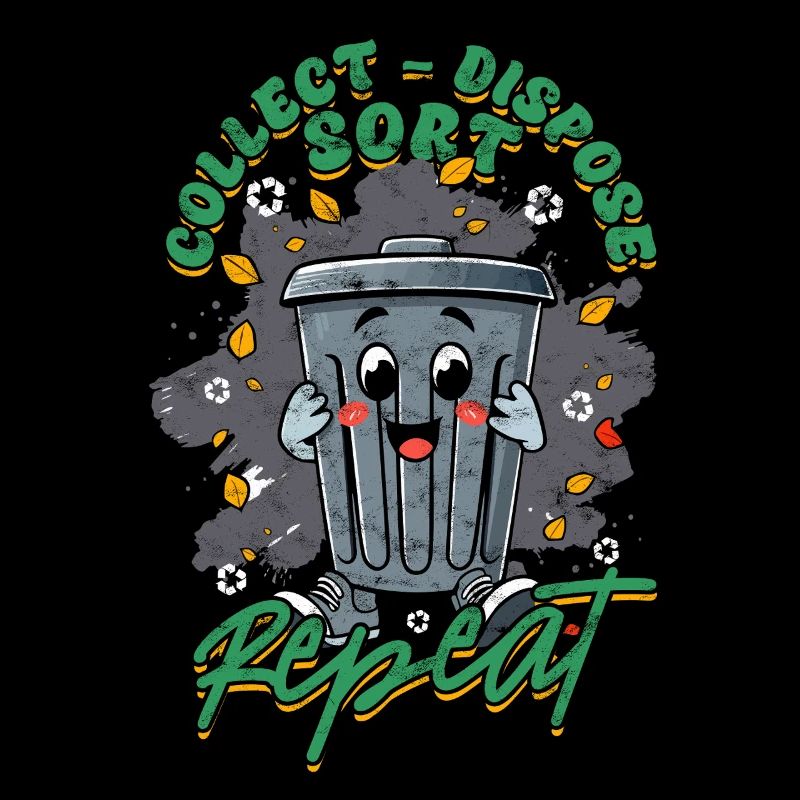 Müllmann Müllabfuhr Collect Dispose Sort Repeat