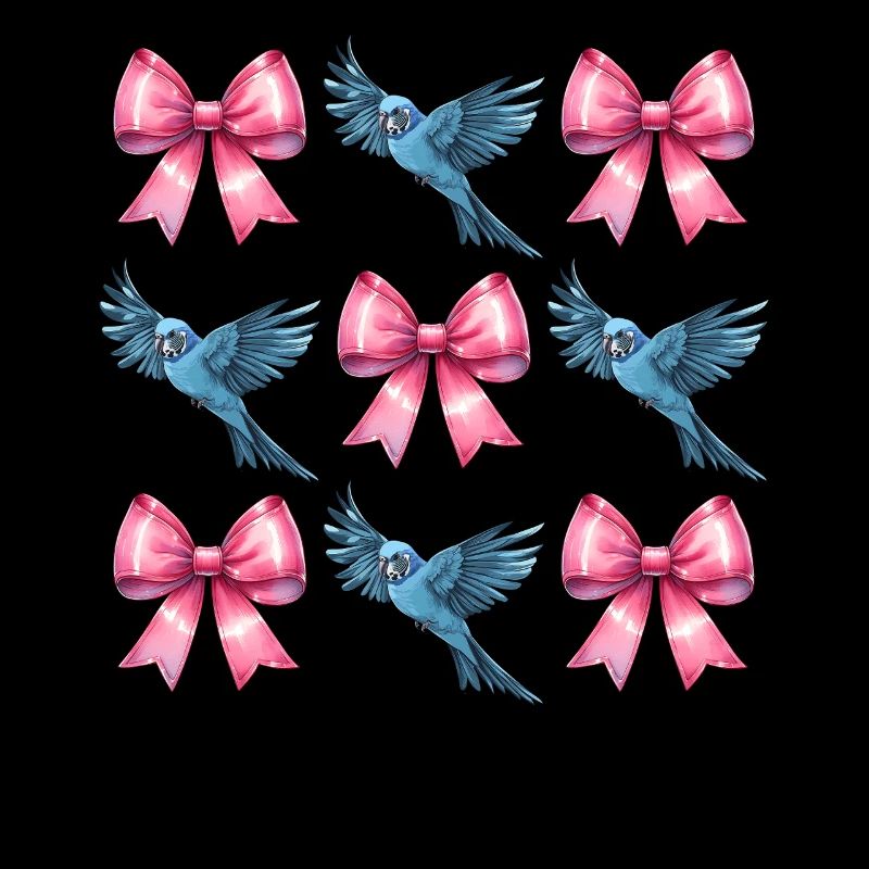 Coquette Bow Perruche Perruche Perroquet