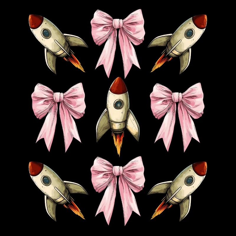 Coquettish Bow Space Rocket Space Shuttle