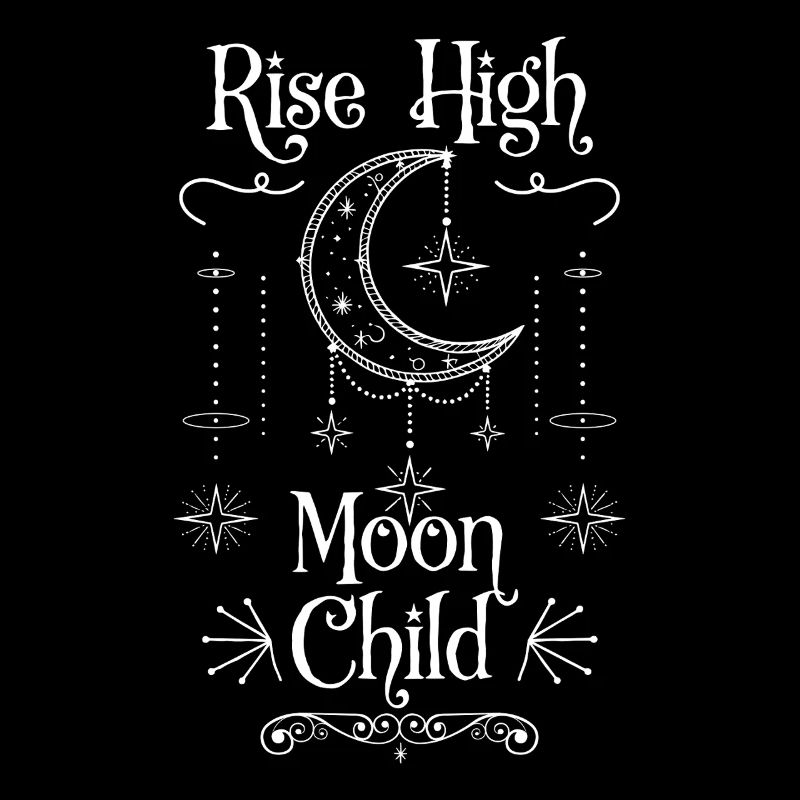 Rise High Moon Child Celestial Crescent Whimsical
