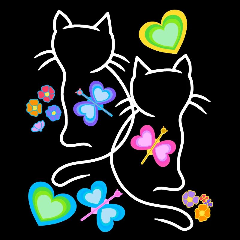 Enfants, Chats, Chats, Chatons, Tout-petits, Bébé