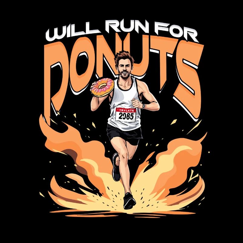 Marathon Marathonläufer Will Run For Donuts