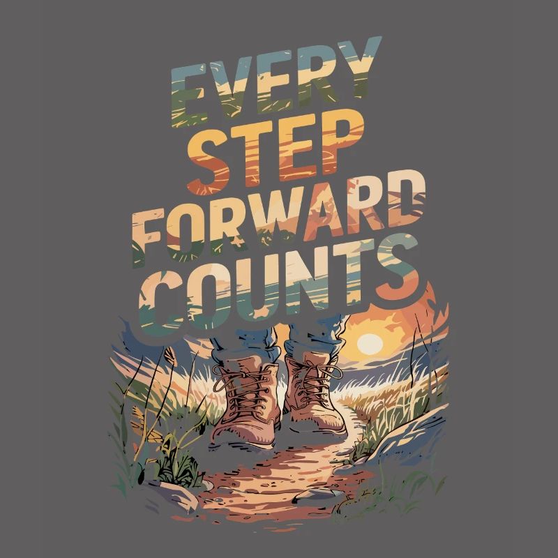 Every step forward counts Nature Hiking