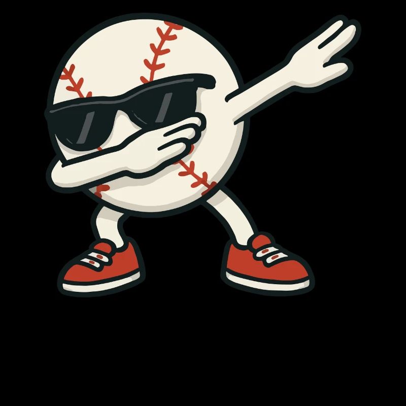 Lunettes de soleil de baseball Cartoon Dab Dance Dabbing