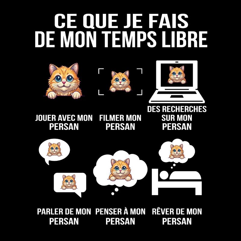 Ce que je fais de mon temps libre Chat Persan