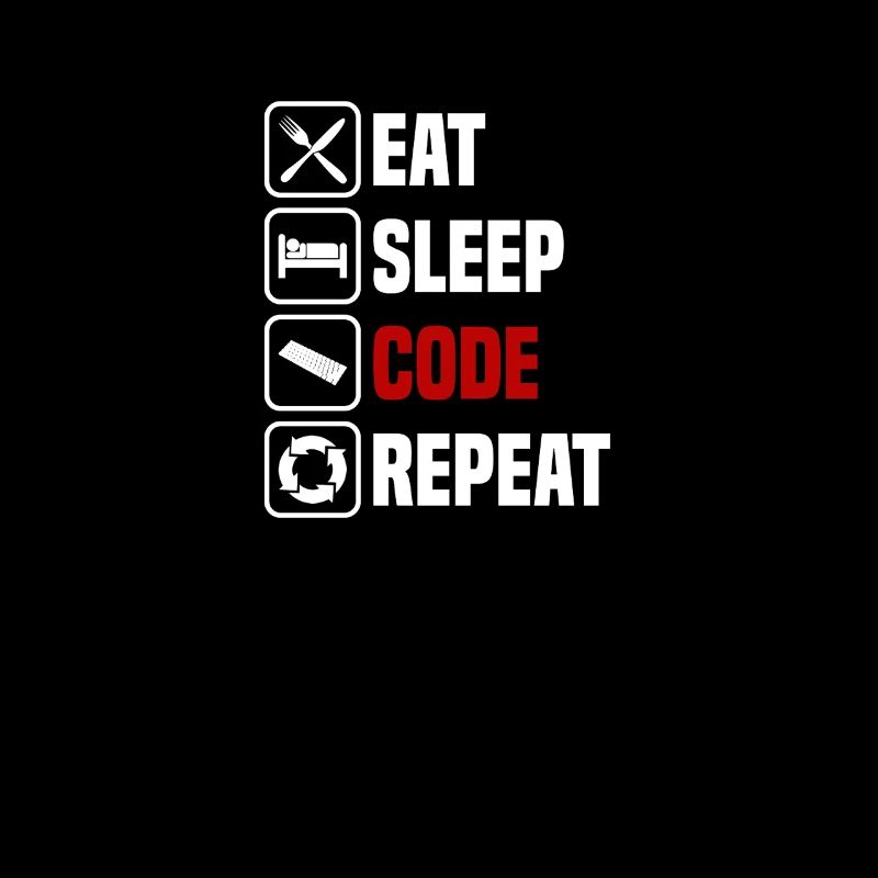 Manger, dormir, programmer, répéter