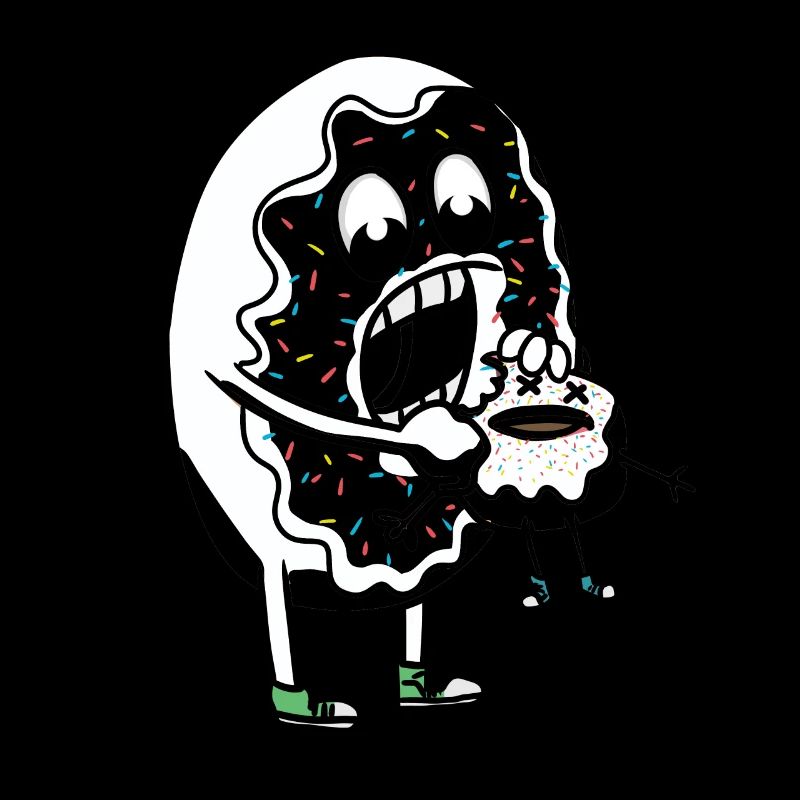 Donut Dark Grufti Gothic Fantasy Horror Fun