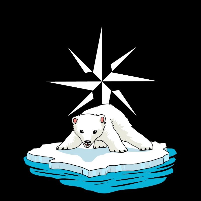 Polar Bear Windrose North Pole Arctic Compass Fantasy