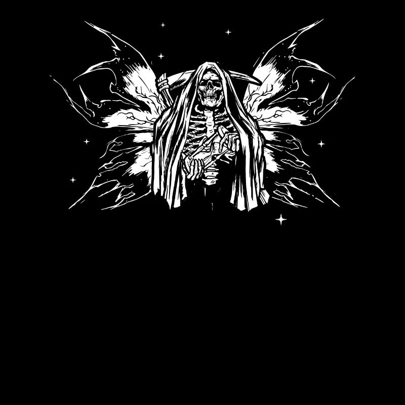 Fairycore Aesthetic Fee Skeleton Grim Reaper Goth