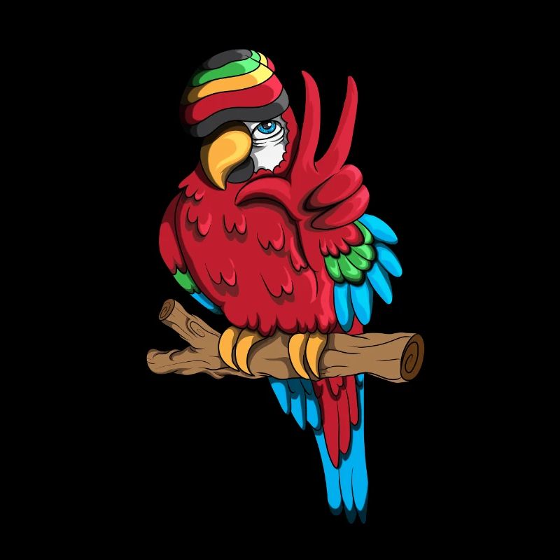 Witziger Papagei Vogel Vogelzucht Peace Zeichen