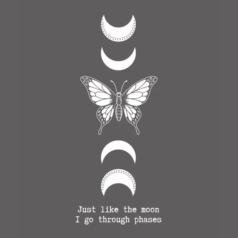 Papillon monarque comme la lune