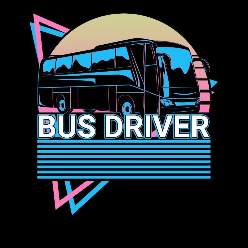 Busfahrer Busfahren Vaporwave Ästhetisches Geschen