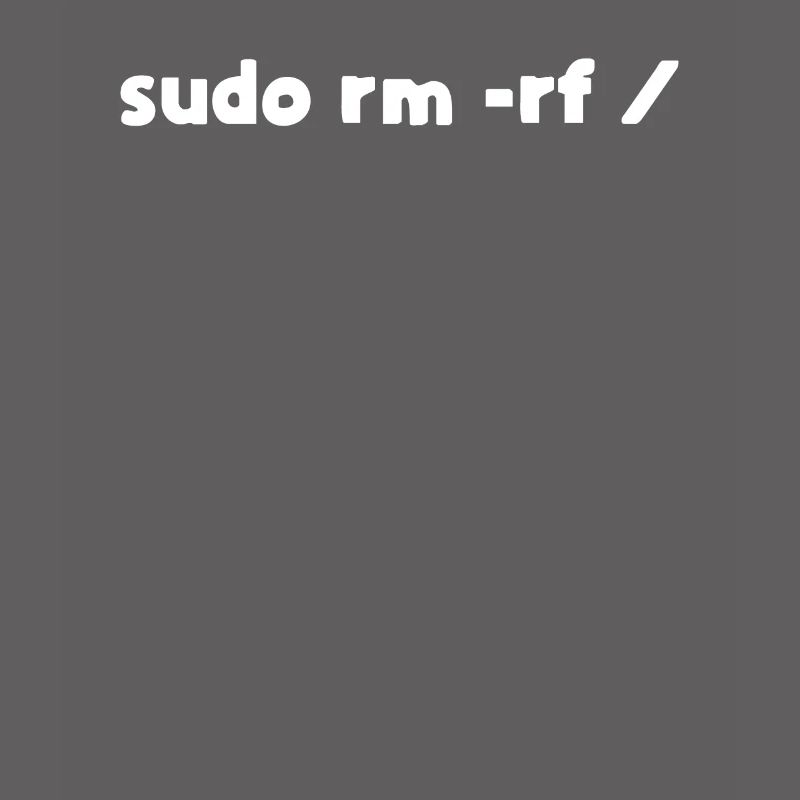 Linux sudo rm -rf programmer