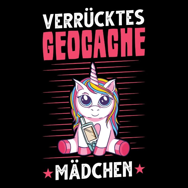 Verrücktes Geocache Mädchen Geocaching Geocacherin