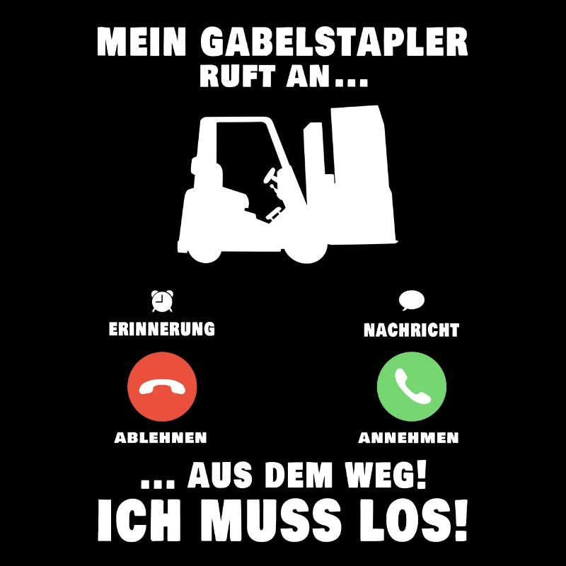 Mein Gabelstapler ruft an Staplerfahrer Lagerist