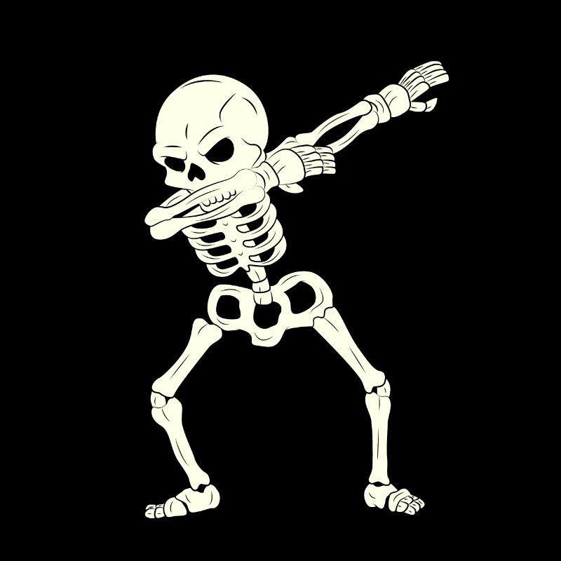 Squelette de dabbing Halloween 2021 Enfants Rapide