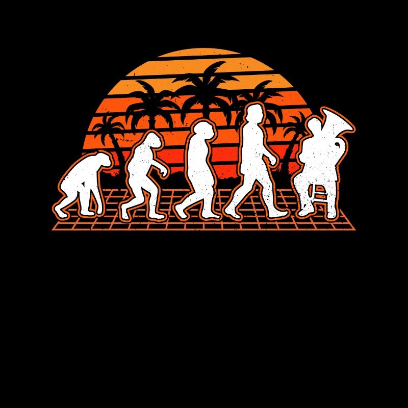 Tuba Evolution Sunset Tuba Player