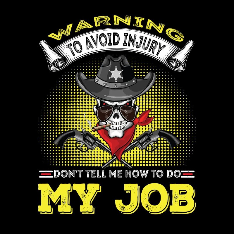 Warnung Sheriff bei der Arbeit
