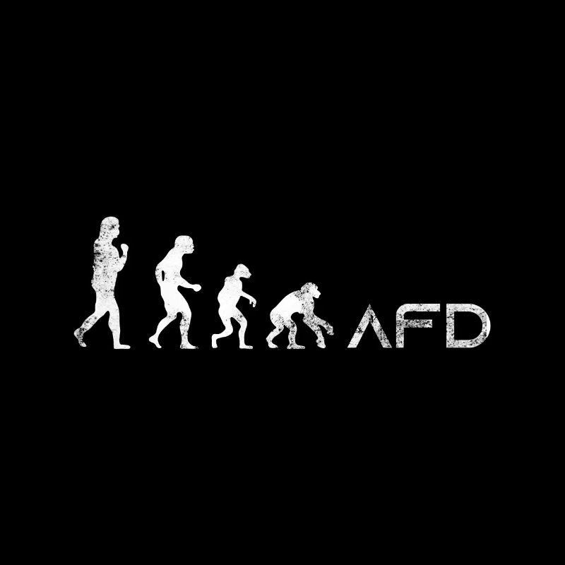 AFD Evolution Gegen Rassismus Faschismus