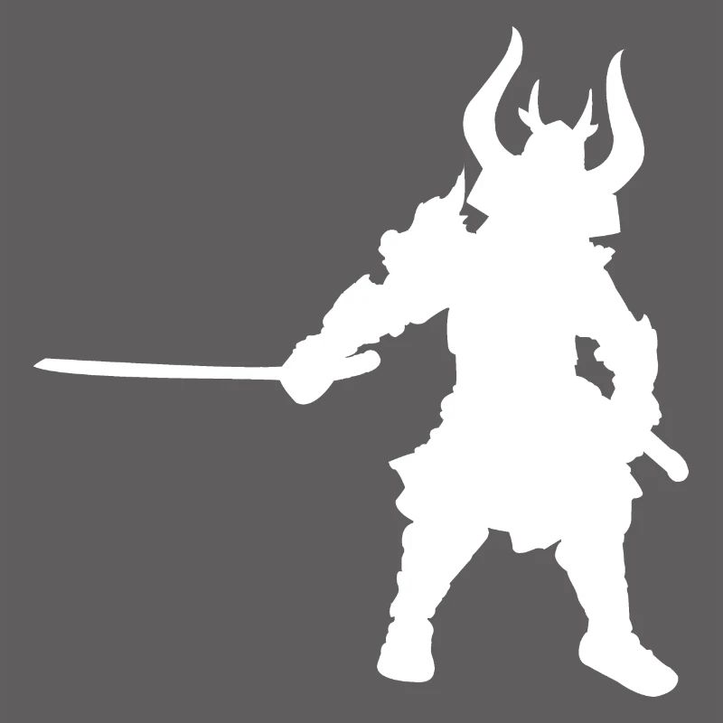 Conception de silhouettes de samouraï