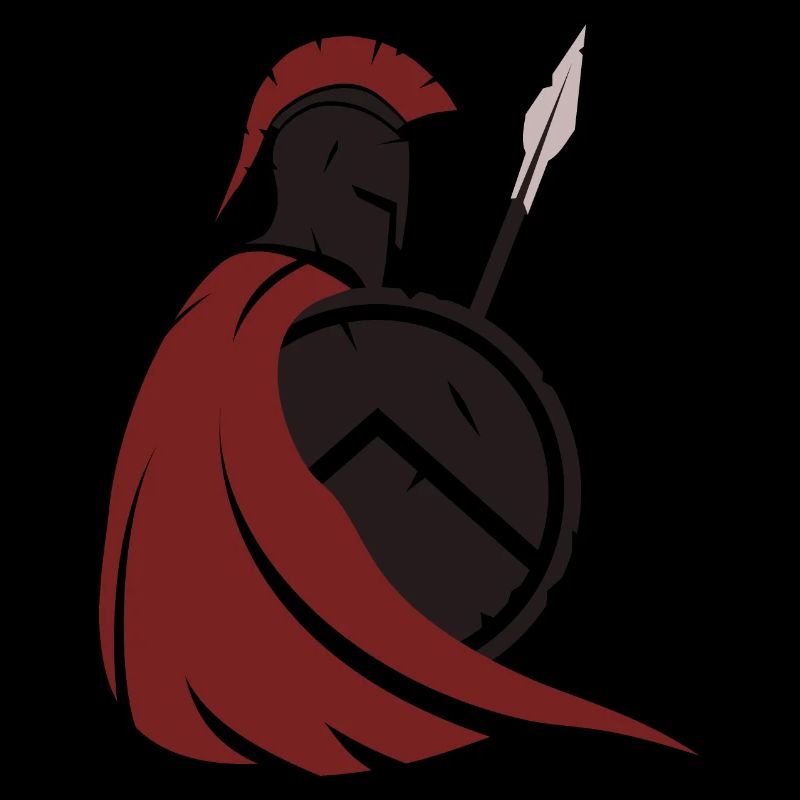 Stylized Spartan Warrior – Strength & Honor
