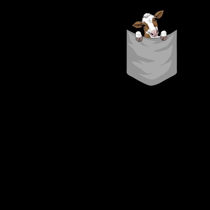 Vache dans la poche de poitrine