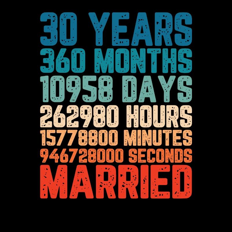 30 Jahre verheiratet Hochzeit Ehe Spruch Geschenk