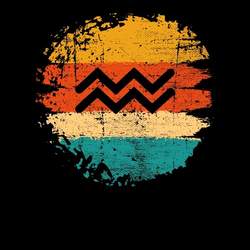 Wassermann Sternzeichen Horoskop Retro Geschenk